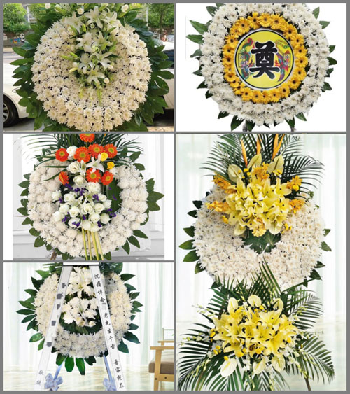 山东青岛胶州市李哥庄镇后辛疃村花圈速递